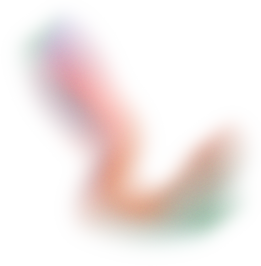 Glowy Gradient Abstract Brush Stroke Blob